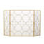 3 Panel Iron Fireplace Screen