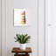Key box for home, Opens to the left, 30x30x5, White, Colorful doughnuts in a tasty composition, 