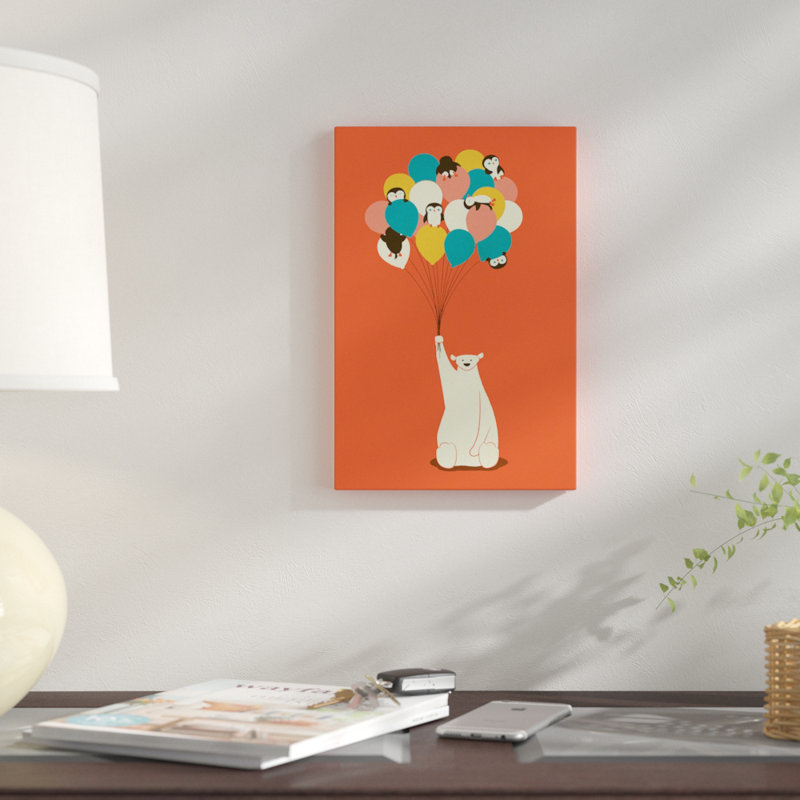 «Penguin Bouquet» par Jay Fleck - Impression sur toile tendue sur châssis, H 26 po x l 18 po x P 1,5 po, Toile tendue