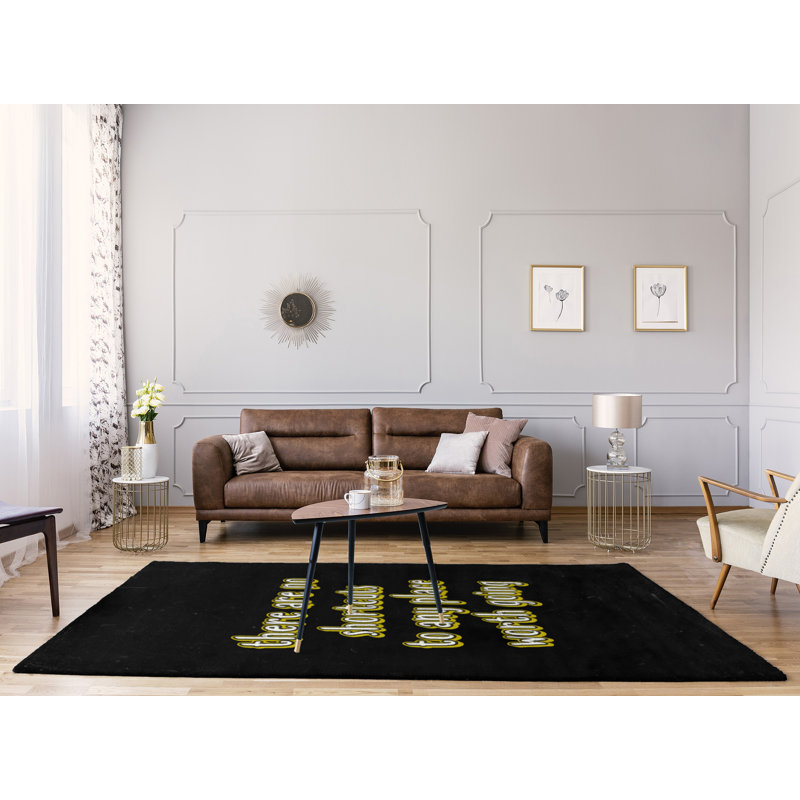 Tapis en poly-chenille style tableau noir no shortcuts, Rectangle 9 pi x 12 pi