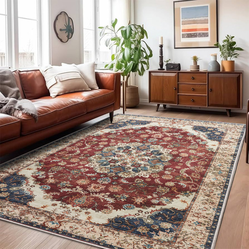 Audelia Vintage Look Shag Area Rug, Rectangle 80 x 150 cm