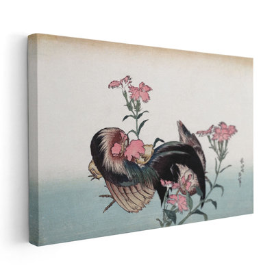 Coq et fleur, 1760-1849 - reproduction d'art sur toile