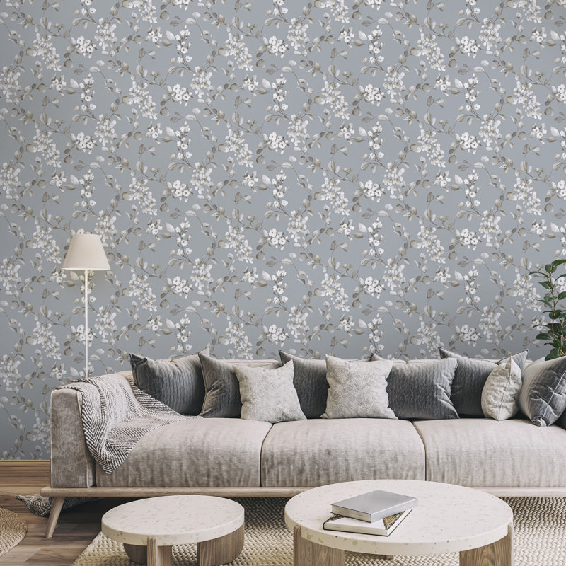 10.05m x 53cm Matte Wallpaper Roll, Blue