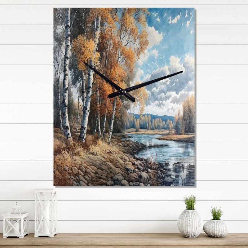 Jalea - Tree Wall Clock, 32" H x 24" W
