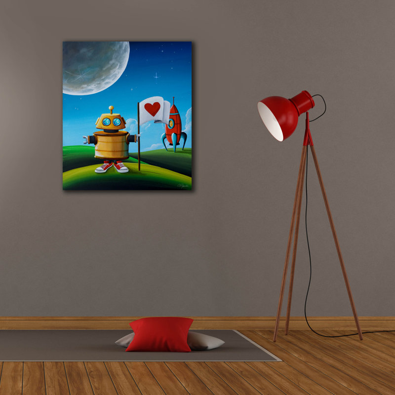 «Greetings» par Cindy Thornton, H 30 po x l 26 po x P 1,5 po