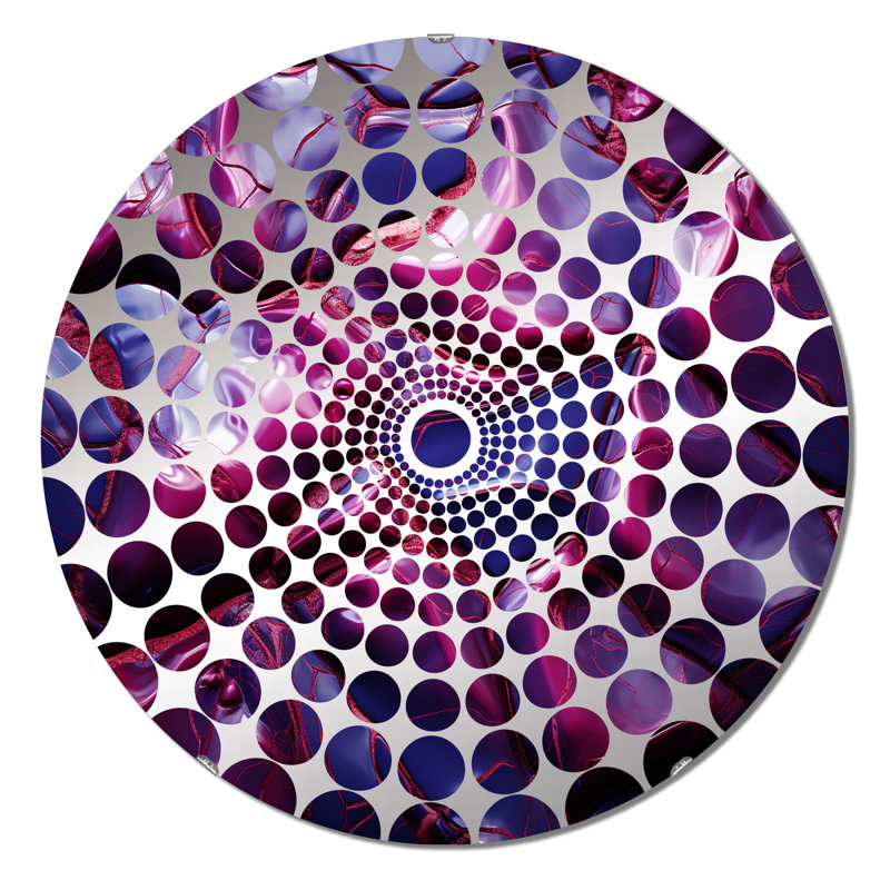 Hisamuddin - Miroir décoratif à cercles concentriques, 31,4 po x 31,4 po