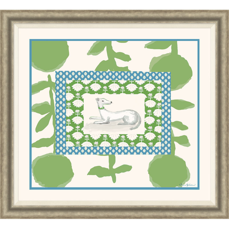 Whippet in Green par Dana Gibson