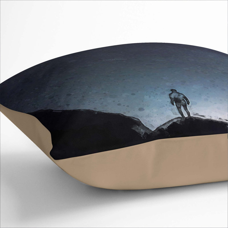 Square Throw Cushion, 40cm H x 40cm W x 15cm D, Stone