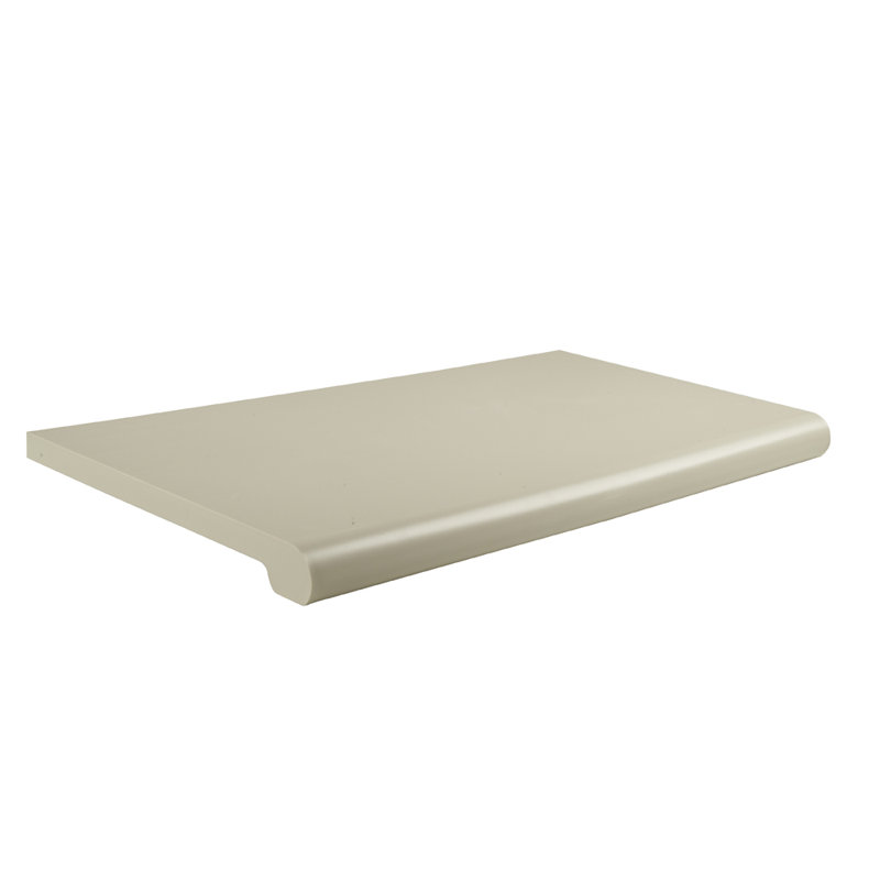 Open Bottom Bullnose Shelf, 1.5" H x 48" W x 13" D, Almond