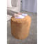 Repose-pieds cylindrique avec repose-pieds - utilisation moderne de 16 x 16 x 16 pieds / repose-pieds | Polyuréthane | Velours-123499619
