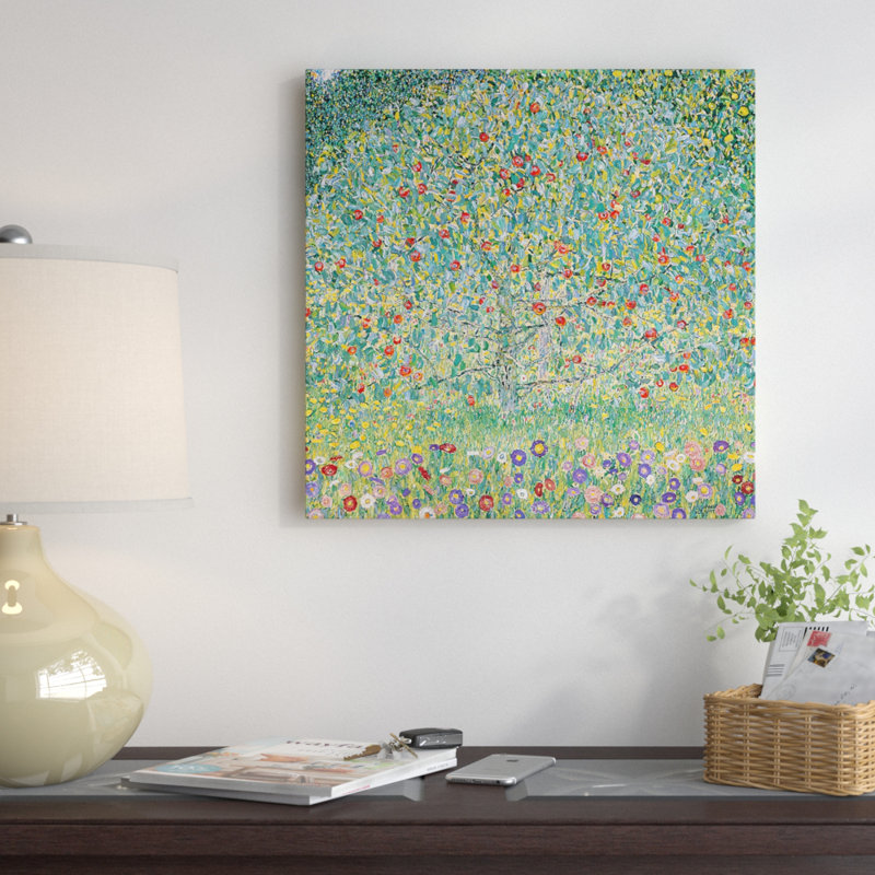 «Apple Tree I, 1912» par Gustav Klimt, reproduction d'art sur toile tendue, H 12 po x l 12 po x P 0,75 po, Toile tendue
