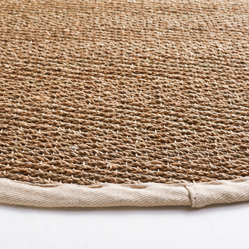 Tapis de couleur unie en fibres naturelles Deschamps, Rectangle de 10 pi x 14 pi