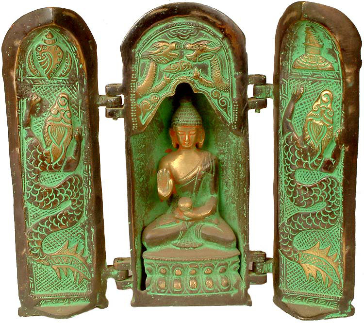 Bouddha tibétain bouddha pliant