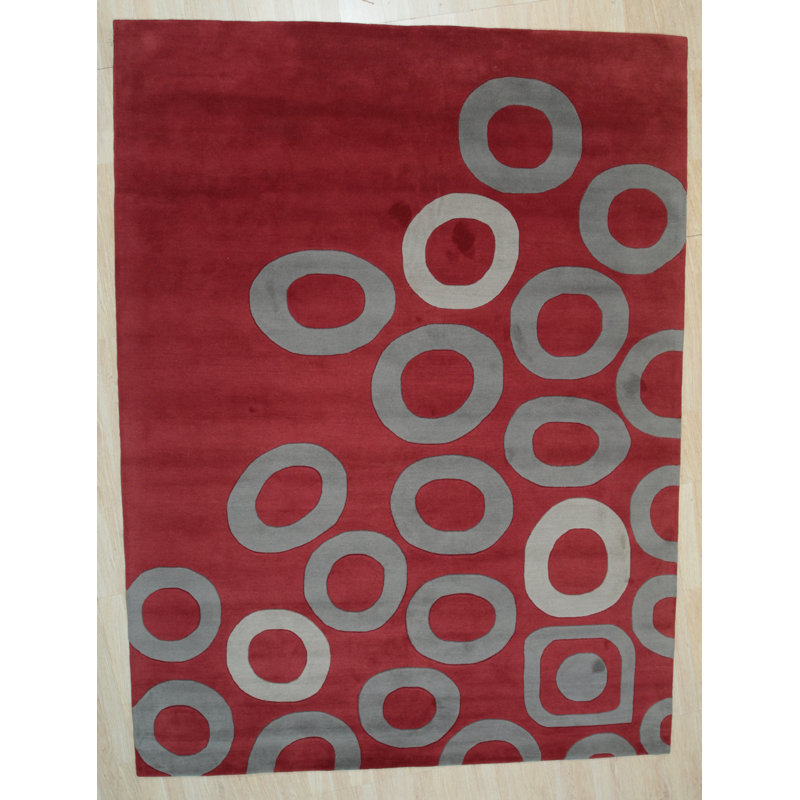 Willow Lila Red Hand Tufted Wool 9' x 12' Area Rug