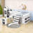 Englas Kids Full Loft Bed with Drawers-275118139