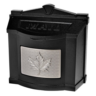 Wallmount Mailbox with Brass Leaf