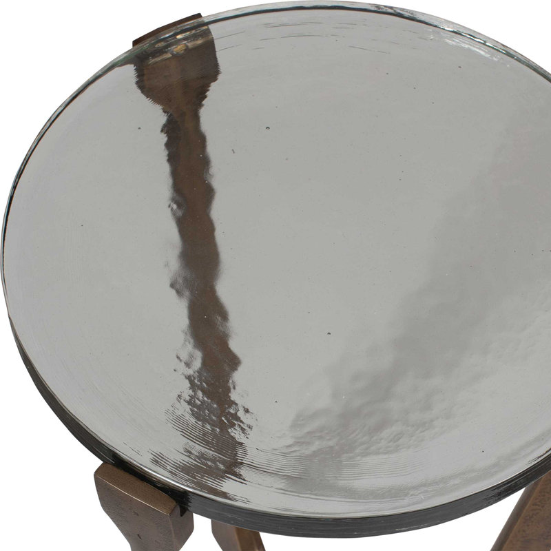 Uttermost Bohdi Outdoor Brass Accent Table