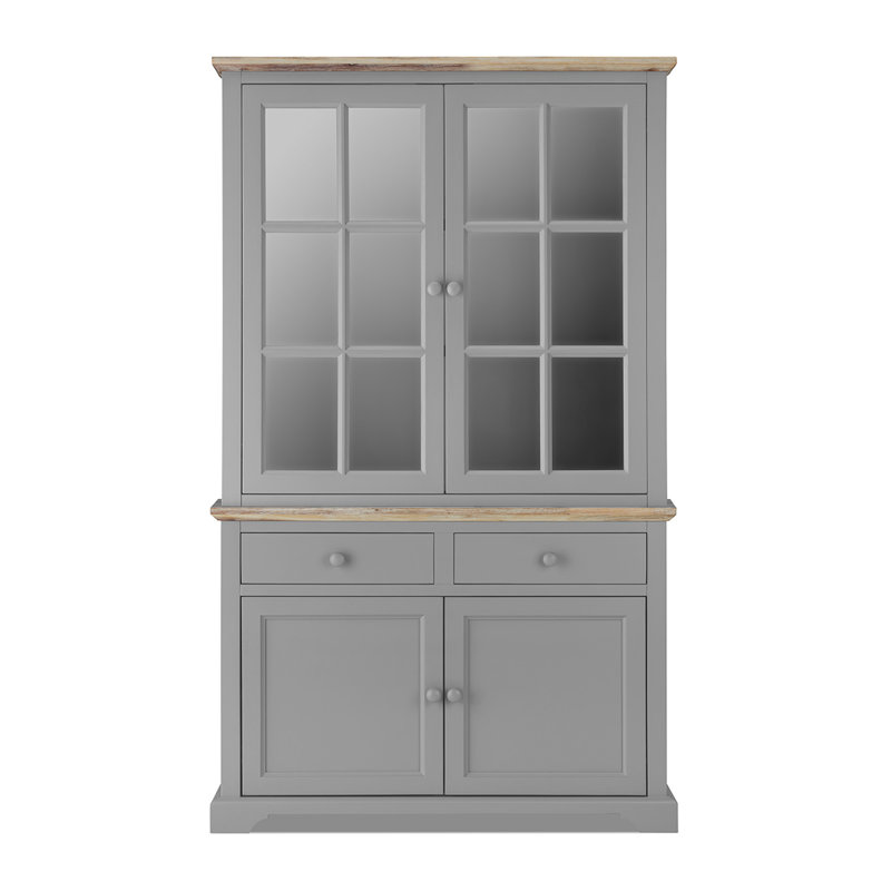 Teague Display Cabinet, Dove Grey