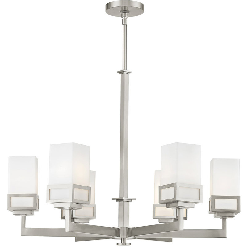 Lustre spoutnik classique à 6 lumières Caillin