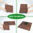 12'' L x 12'' W Wood Interlocking Deck Tile in Brown