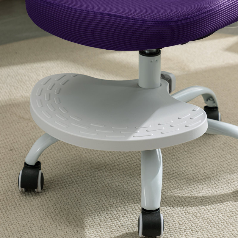 Chaise de bureau pour enfants à hauteur ajustable 21,3 po, Mauve