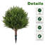 4 pièces de plantes topiaires de cyprès artificiels, plantes en pot pour jardin intérieur