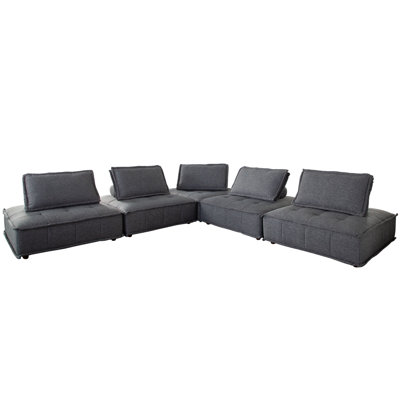 Platform 5 - Piece Upholstered Sectional