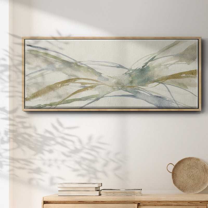Watercolor Waves II- Framed Canvas