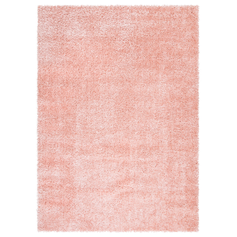 Jaxzon Solid Colour Shag Area Rug, Rectangle 50 x 80cm