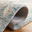 Tapis ivoire / bleu en laine / coton touffeté à la main Kratzer-172124811