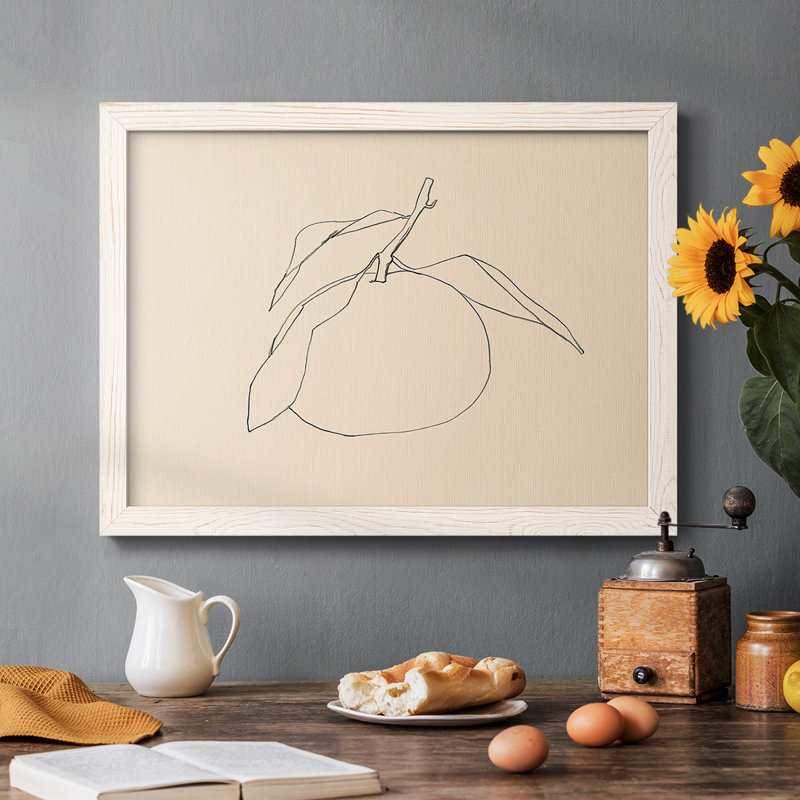 " Citrus Contour I ", 26" H x 38" W, White