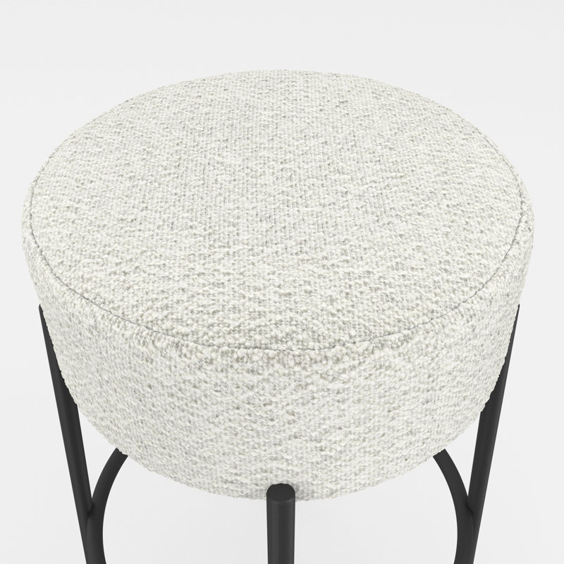 ANAIS UPHOLSTERED COUNTER STOOL, Ivory