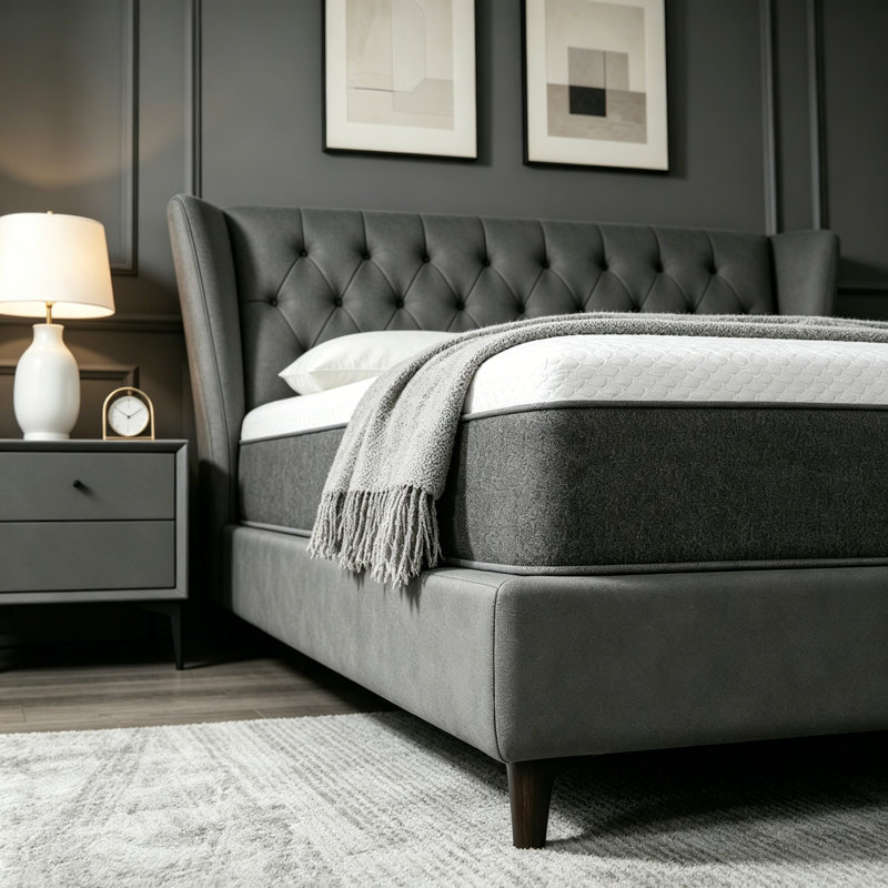 12" Cooling Medium Firm High Resilience Hybrid Pocket Coil Mattress in a Box with CertiPUR-US & OEKO-TEX® Certified, Queen
