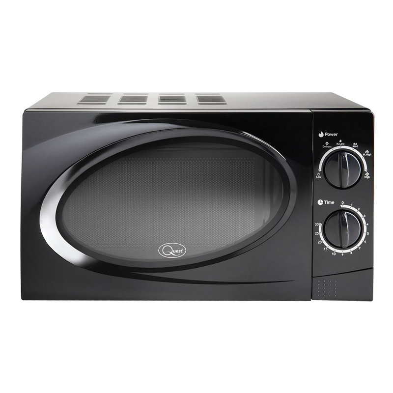 Quest 45cm 2m³ L 700W - Watt Countertop Microwave, Black