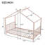 Lit plateforme simple en métal, rose-1326160703