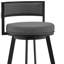Chaise pivotante grise en faux cuir-1970450955-1970450996