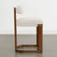 Tabouret de comptoir rembourré en bois massif-751692522