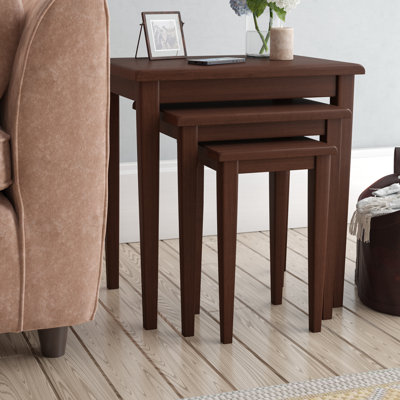 Cales Solid Wood Top Nesting Tables