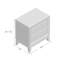 Halleck 58.42cm W Solid + Manufactured Wood Bedside Table