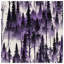 Couvre-lit matelassé mauve Forest Silhouette-126078874