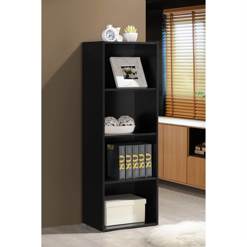 Bessan Bookcase, (3 Shelves) 32" H x 23" W x 10" D, Particle Board White
