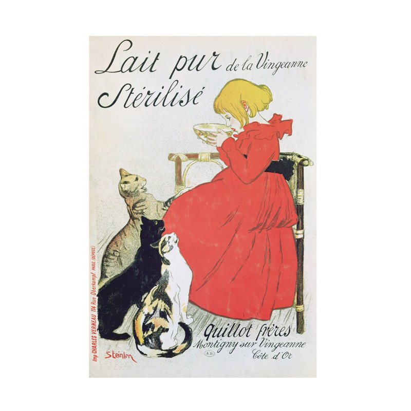 «Theophile» par Alexander Steinlen, H 19 po x l 12 po