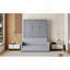 Lit escamotable double pleine grandeur avec coussin, gris-723692112-723692115