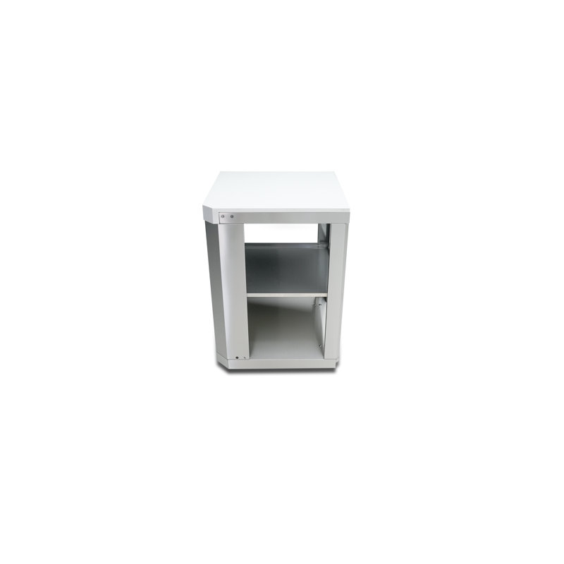 Mont Alpi 25"W x 25"D x 35"H 90 Degree L-shaped Stainless Steel Outdoor Kitchen Island Grill Corner Module with Granite Countertops for Original / Black / Deluxe Series MAi400 / MAi805 / MAi400-D / MAi805-D / MAi400-BSS / MAi805-BSS + Lifetime Warranty
