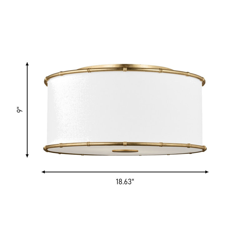 Aldric Medium Flush Mount, Gild
