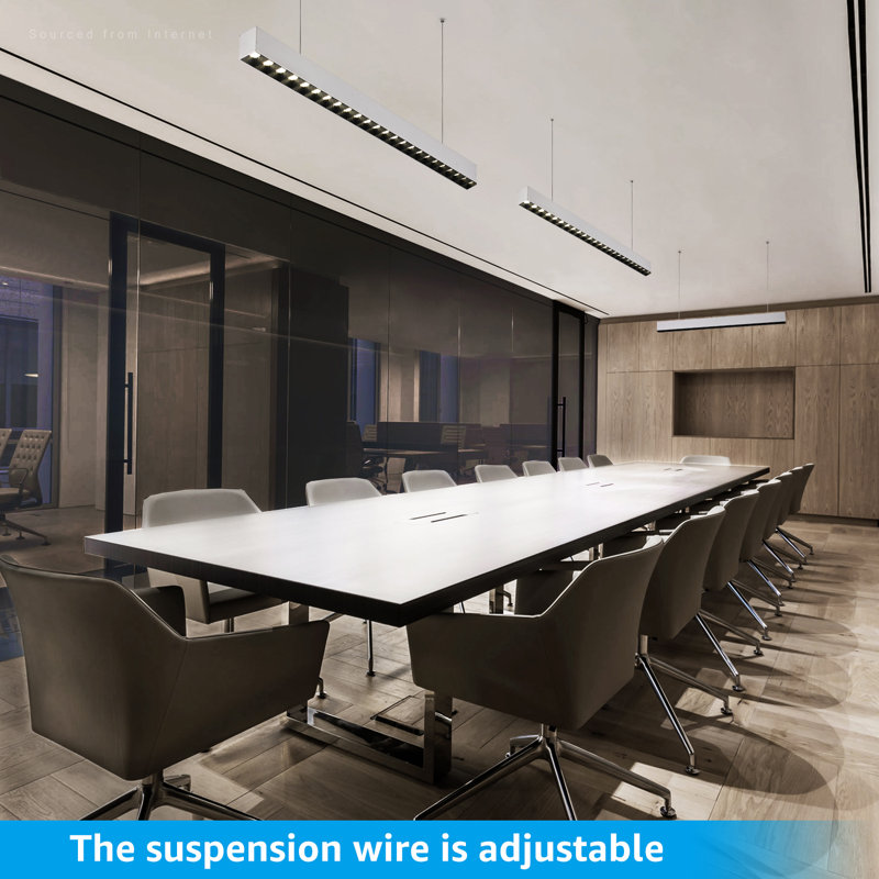 Grille Dimmable Rectangle Strip Ceiling Light