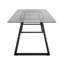 Kymisha Glass Top Metal Base Dining Table-1365800525