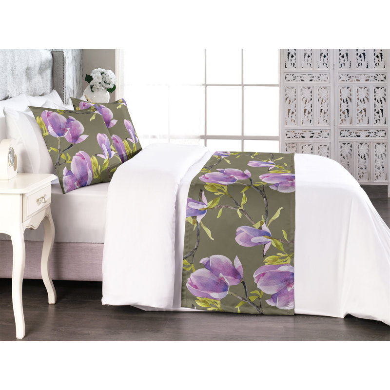 Ensemble de chemin de lit Ambesonne Magnolia