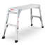 Plateforme de travail en aluminium durable avec pieds télescopiques, hauteur réglable et patins antidérapants pour une utilisation sûre et stable