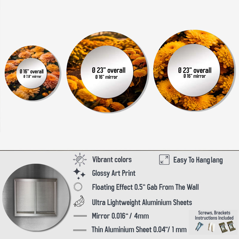 Dualta Round Wall Mirror